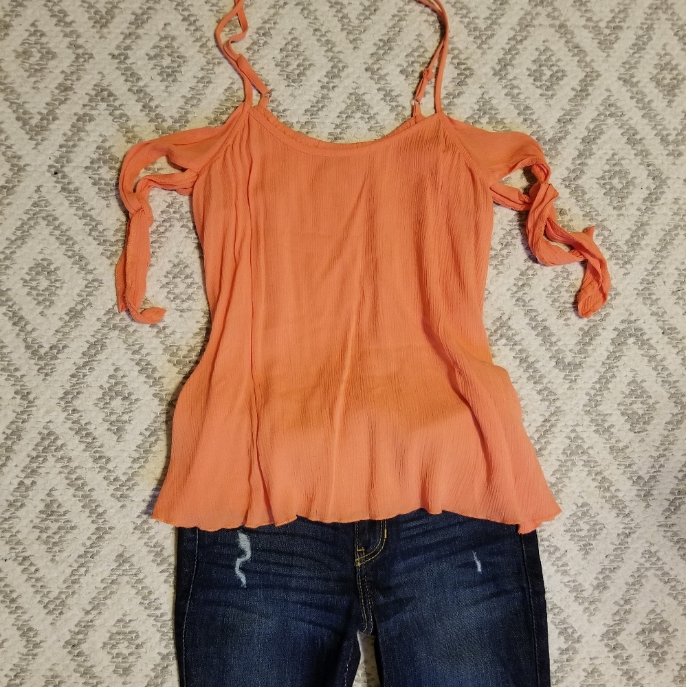 Mossimo Off Shoulder Spaghetti Strap Top XS